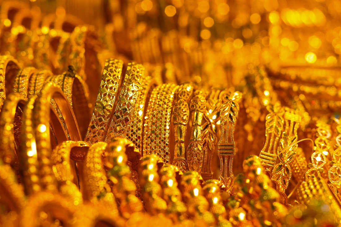 Golden Bangle Stack